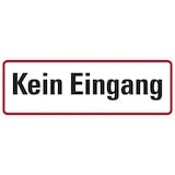 thumbnail of Hinweisschild, Kein Eingang, 120 x 350 mm, Aluminium - 350x120x0.45 mm Aluminium geprägt