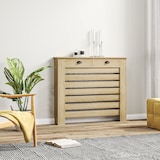 thumbnail of Cubre radiadores con cajón cubreradiador de MDF cubierta para radiador para salón dormitorio pasillo 111x19x95,5 cm roble