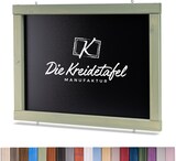 thumbnail of Kreidetafel mit Holzrahmen / Weidengrün 90x60cm