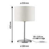 thumbnail of Paulmann Lampe à poser Tessa E14   max. 40W Crème#Acier brossé 70923