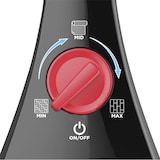 thumbnail of Vileda 168917 Steam PLUS Dampfreiniger mit 2x Mikrofaserbezug, entfernt bis zu 99,9% Bakterien, ohne Chemie, 3 Dampfeinstellungen, Schwarz/Rot