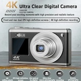 thumbnail of Appareil Photo Numérique 4K HD 60MP Double Écran Zoom Optique 10x Stabilisation Argent YONIS