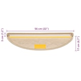 thumbnail of vidaXL Treppenmatten Selbstklebend Sisal-Optik 15 Stk. 56x17x3 cm Sand