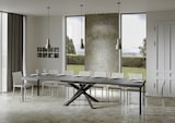 thumbnail of Ausziehbarer Tisch 90x160/420 cm Volantis Cemento Anthrazit Gestell