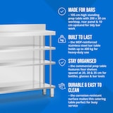 thumbnail of Royal Catering - Royal Catering Meuble bar comptoir - inox - 200 x 30 x 105 cm Comptoir de bar Plan de travail professionnel Table de travail en