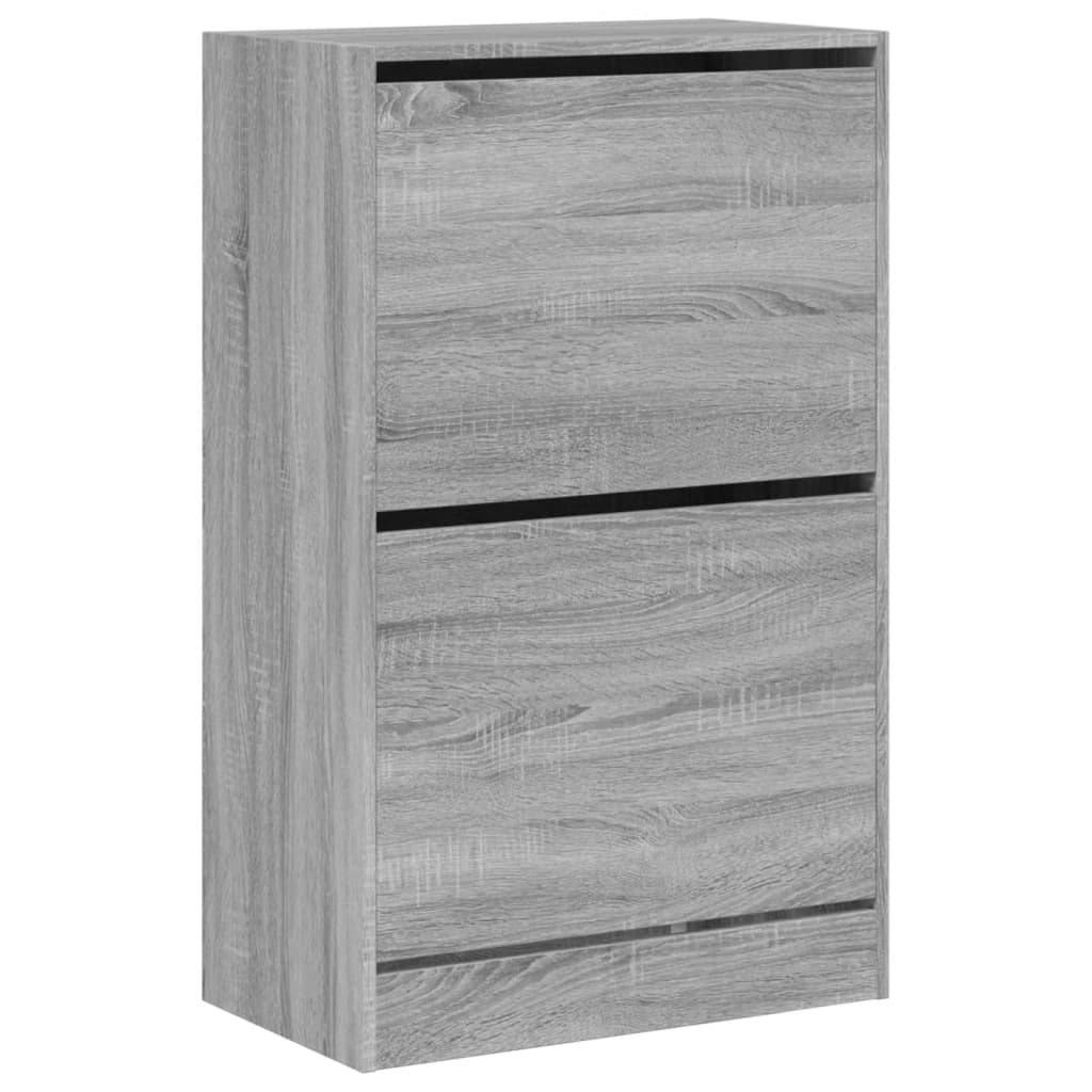 Helloshop26 - Schuhschrank Schuhaufbewahrung Möbel für Eingangsbereich/Flur/Wohnzimmer Sonoma-Ausführung 60 x 34 x 96,5 cm 02_0022080
