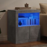 thumbnail of vidaXL Sideboard mit LED-Leuchten Betongrau 60,5x37x67 cm