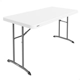 thumbnail of Lifetime Mesa retangular com pernas dobráveis 152x76 cm branca