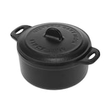 thumbnail of Victoria Mini Cocotte Induktion Gusseisen Emailliert Mini Dutch Oven 0,3L, 1-2 Portionen, VIC-39202, Schwarz