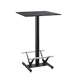 thumbnail of Outdoor Gastro Stehtisch HPL Compact Premium | 70x70 cm Grafit Schiefer | mit Edelstahl Fußrasten | Made in Germany