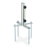 thumbnail of Relaxdays Rasendorn für Sonnenschirm, 25 - 40 mm, Strandschirm & Wäschespinne, rasenschonender Schirmständer, silber