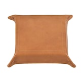 thumbnail of Sonnenleder Ablageschale Leder 26x26cm Taschenleerer Schale Lederschale Stiftschale natur braun Vide Poche