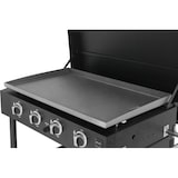 thumbnail of METRO PROFESSIONAL Barbecue Plancha à 4 brûleurs  DAYTON, acier inoxydable, 120 x 68 x 99 cm, puissance de 14,8 kW, 4 roulettes pivotantes, noir
