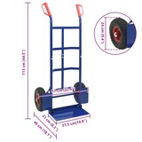 thumbnail of vidaXL Handtrolley Blauw en Rood 57 x 46 x 113 cm Staal