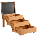 thumbnail of APS Buffetbox van lichtgekleurd eikenhout, 70,5 cm x 37 cm, H: 53,5 cm, incl. beschrijfbare onderkant deksel