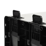 thumbnail of SVITA TMH2X30 Vuilnisbak 60L Afvalscheidingssysteem 2 Vakken 2x30L Softclose-deksel Pedaal Verbergbaar Kunststof Binnenemmer Roestvrij staal
