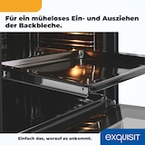 thumbnail of Exquisit Einbaubackofen EBE76-9-H-020 weiss | Energieeffizienzklasse A | 75,6 l Garraum | Einbaubackofen 60 cm