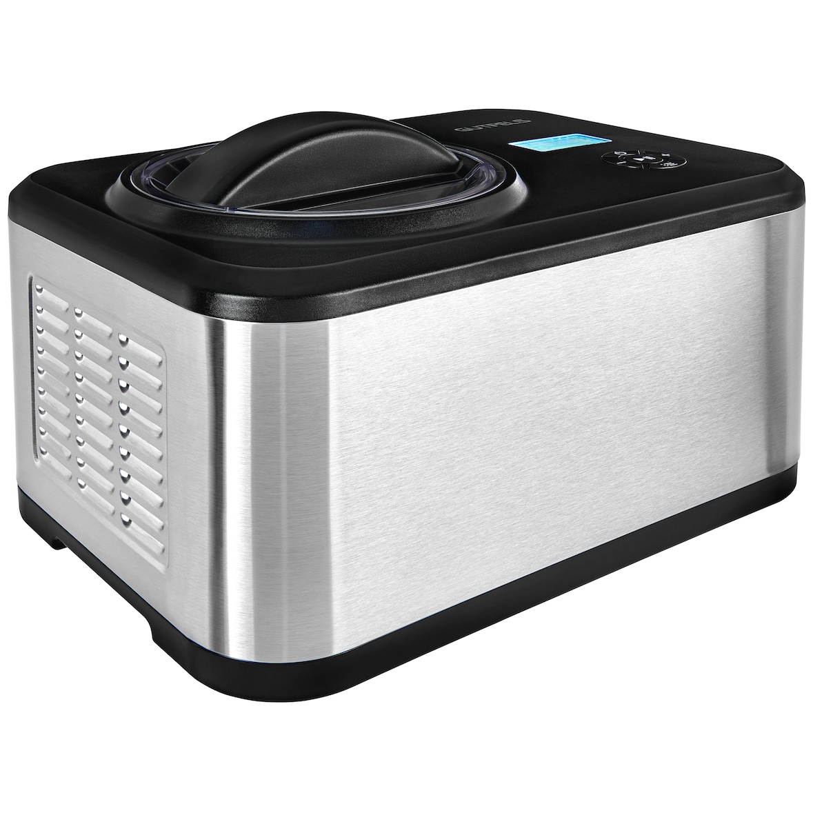 GUTFELS Eismaschine ICE CREAM 4020 | 1,5 Liter | 120 Watt | 4 Programme | Timer | Display | Edelstahlbehälter