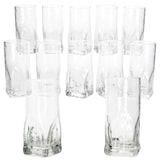 thumbnail of 12x Frosty Longdrinkgläser 400ml Trink-Glas Cocktail Wasser dicker Boden Relief