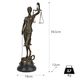 thumbnail of Moritz Bronze Statue Justitia Forum Lobby Dekoration Symbol Figur für Gerechtigkeit Skulptur