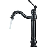 thumbnail of NALA | Grifo de baño alto cepillado negro Vintage Hotel Gastro | Retro de acero inoxidable premium para fregadero alto |Grifo mezclador 2 conexiones