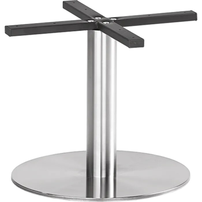 Bison Tischgestell E-04000L, Edelstahl gebürstet, Ø 45 cm