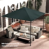 thumbnail of Techo de Repuesto 300x300 cm para Cenador de Jardín Cubierta de Repusto de Gazebo Exterior con 8 Orificios de Drenaje y Ventilación