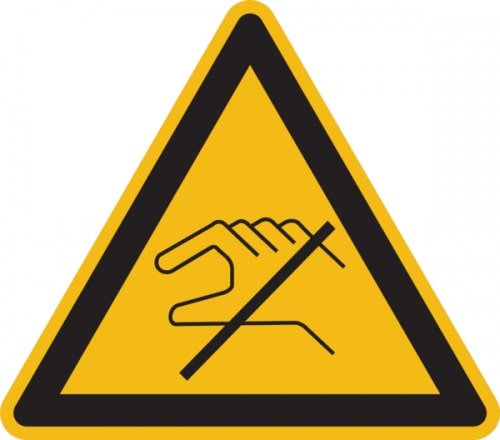 Warnschild, Nicht berühren - praxisbewährt - 100 mm Folie selbstklebend