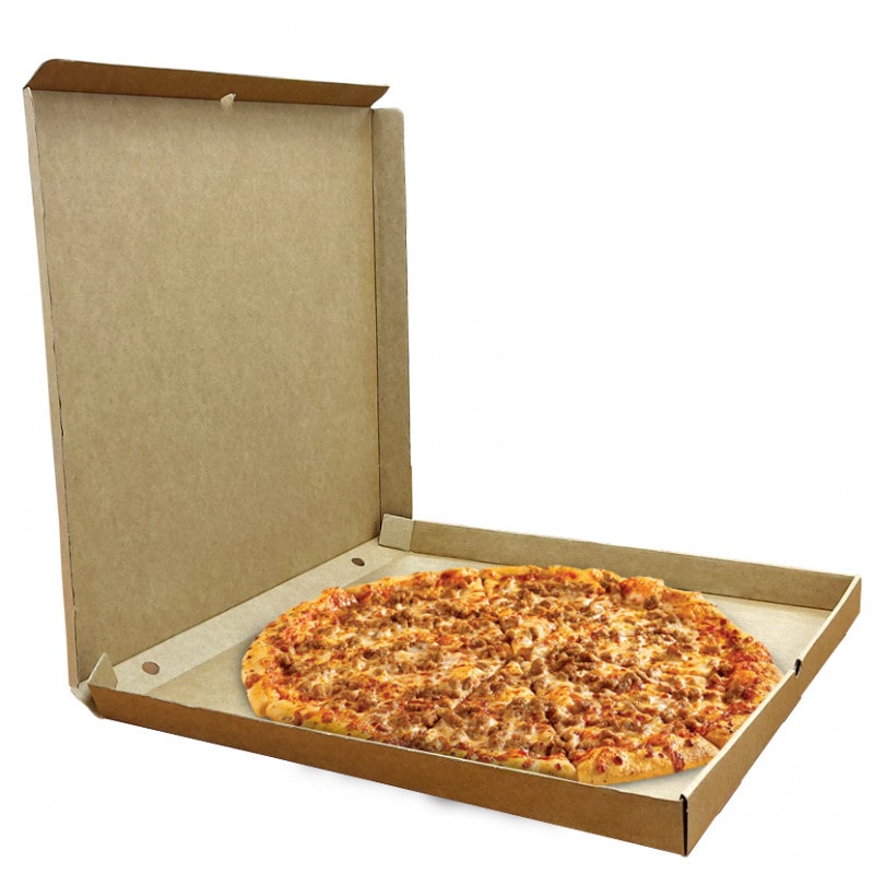 50 unidades. Caixas de pizza cor kraft familiar gigante (50cm) Ref PIZZ50