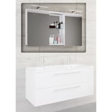 thumbnail of VCM Badmöbel Spiegelschrank Budasi Weiß H. 59 x B. 112 cm T. 12 cm