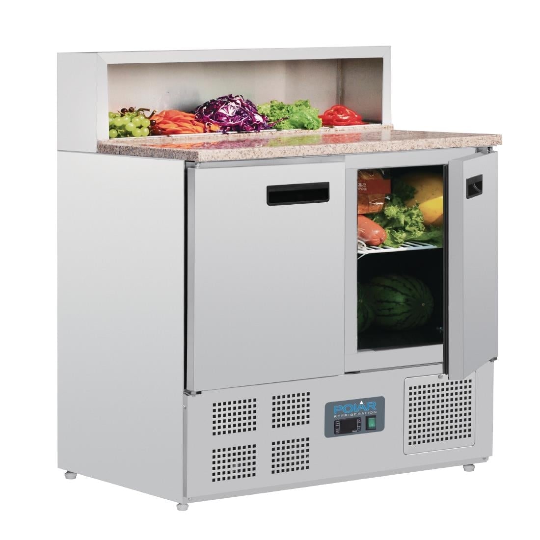 Comptoir de préparation réfrigéré à pizzas 288L Série G | Polar - G603
