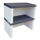 thumbnail of Módulo encimera WIDE - Módulo encimera simple, construido con cemento, cemento pintado blanco y negro - 86x48x87cm