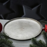 thumbnail of Dekoteller Dekotablett Kerzenteller Aluminium rund D: 30cm silber
