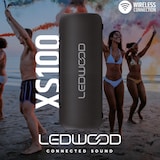 thumbnail of Enceinte Hifi Autonome 100W Ledwood XS100, Effet LED, Buetooth USB, TWS, IPX5, Assistant Vocal, 10W RMS, Batterie 2000mAh