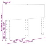 thumbnail of vidaXL Kopfteil Braun Eichen-Optik 120 cm Holzwerkstoff