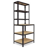 thumbnail of shelfplaza BLACK 190x100x60 cm Werkbank Regal in schwarz mit 6 Böden und 145 kg Traglast pro Boden