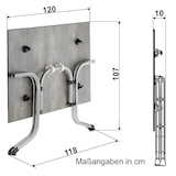 thumbnail of SIEGER 5160-31 Klapptisch Polytec (HPL) 120x80 cm 516031