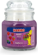 thumbnail of Haribo™ Duftkerzen Geschenkset, 3er Set Kerzen im Glas, je 85 g, Paraffinwachs, Geschenkidee, rot/gelb/lila