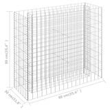 thumbnail of vidaXL Gabionen-Hochbeet Verzinkter Stahl 90×30×90 cm