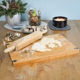 thumbnail of Massiv Holz Schneidebrett mit Ausguss 44x30x2cm Antirutsch Bambus Brett XL