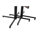 thumbnail of METRO PROFESSIONAL Mesa de bistrô dobrável Aveiro, aço, impressão com efeito de madeira, 60 x 70 cm, retangular, natural/preto