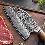 thumbnail of Wakoli Kochmesser Chai Dao I 20 cm Klinge I Olivenholzgriff und Hammerschlag