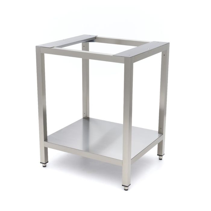 Maxima - Tafel voor combi-stoomoven 4/6/10x 1/1 GN met plank, voor zwenkdeuren, ergonomische hoogte