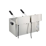 thumbnail of GastroHero Doppel Fritteuse ECO 10+10 Liter mit Ablasshahn Elektro Fritteuse Edelstahl Tischfritteuse 2x10 L Gastro Fritteuse 2x3,25 kW
