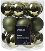thumbnail of 18 Weihnachtskugeln Glas 4cm matt & glänzend Christbaumkugeln Weihnachtsbaumkugeln Klein Christbaumschmuck Weihnachtsbaumschmuck Deko Rosmarin