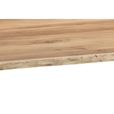 thumbnail of Baumkantentisch 160 x 85 cm Akazie massiv naturfarben schwarzem U-Gestell aus Metall + Holz BRISBANE