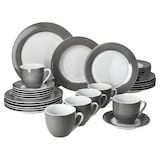 thumbnail of 30tlg Kombiservice VARIANT GRAU für 6 Personen aus Porzellan