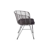 thumbnail of Esszimmerstuhl Rattanstuhl Farbe anthrazit inkl. Sitzkissen NAIROBI