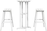 thumbnail of vidaXL 3-teiliges Garten Bar Set Weiß HDPE