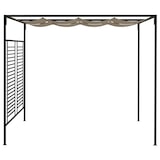 thumbnail of vidaXL Pavillon mit Ausziehbarem Dach 3x4x2,3 m Taupe 180 g/m²